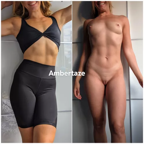 Gym vs naked by ambertaze