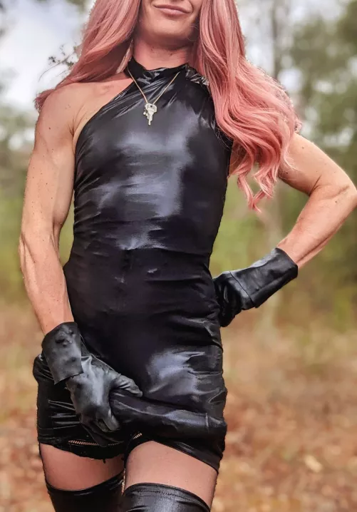 Hard in my leather dress by powerfulzoyaxxx