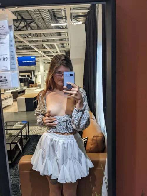I had to take mirror pic with my titty out at the store [IMG] by Cozysophie