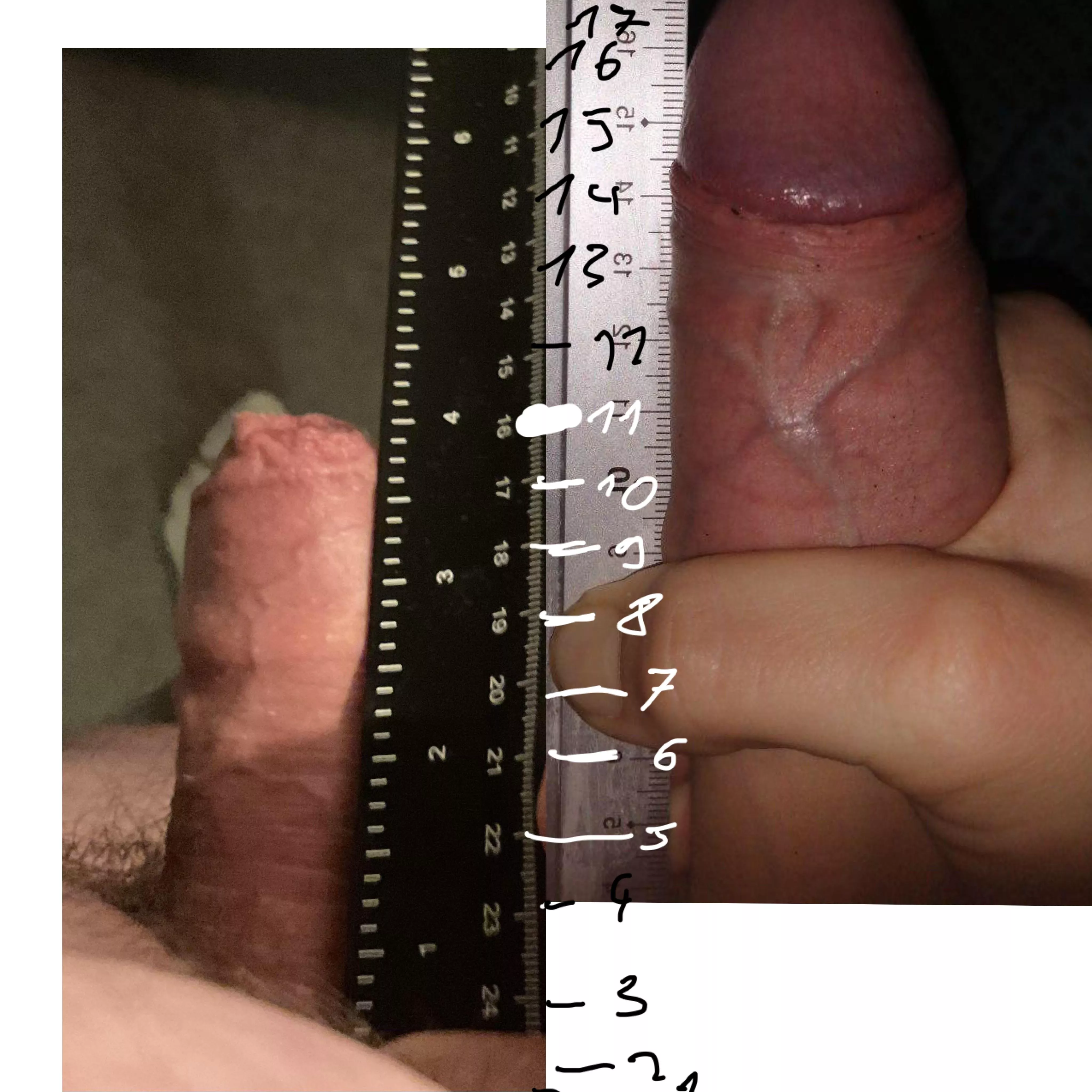 Left way to small to compare probably in cm posted by DistinctStatement571