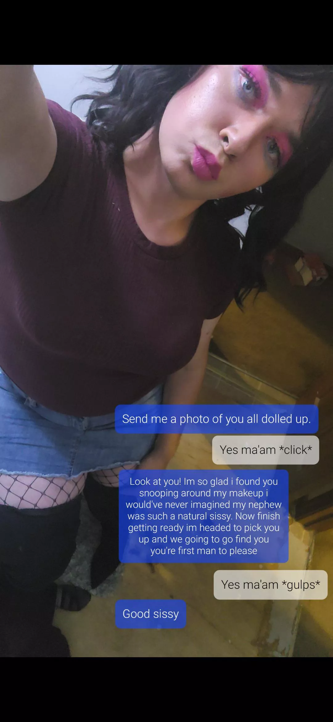 My first sissy caption posted by sissyboii18