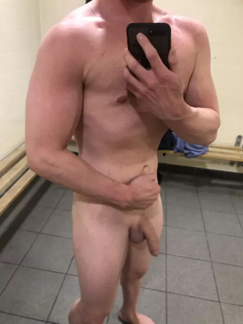 Nice and sweaty after that workout, just need to bust a load nut now. You ready beta? 😈 by _MikeTheMan