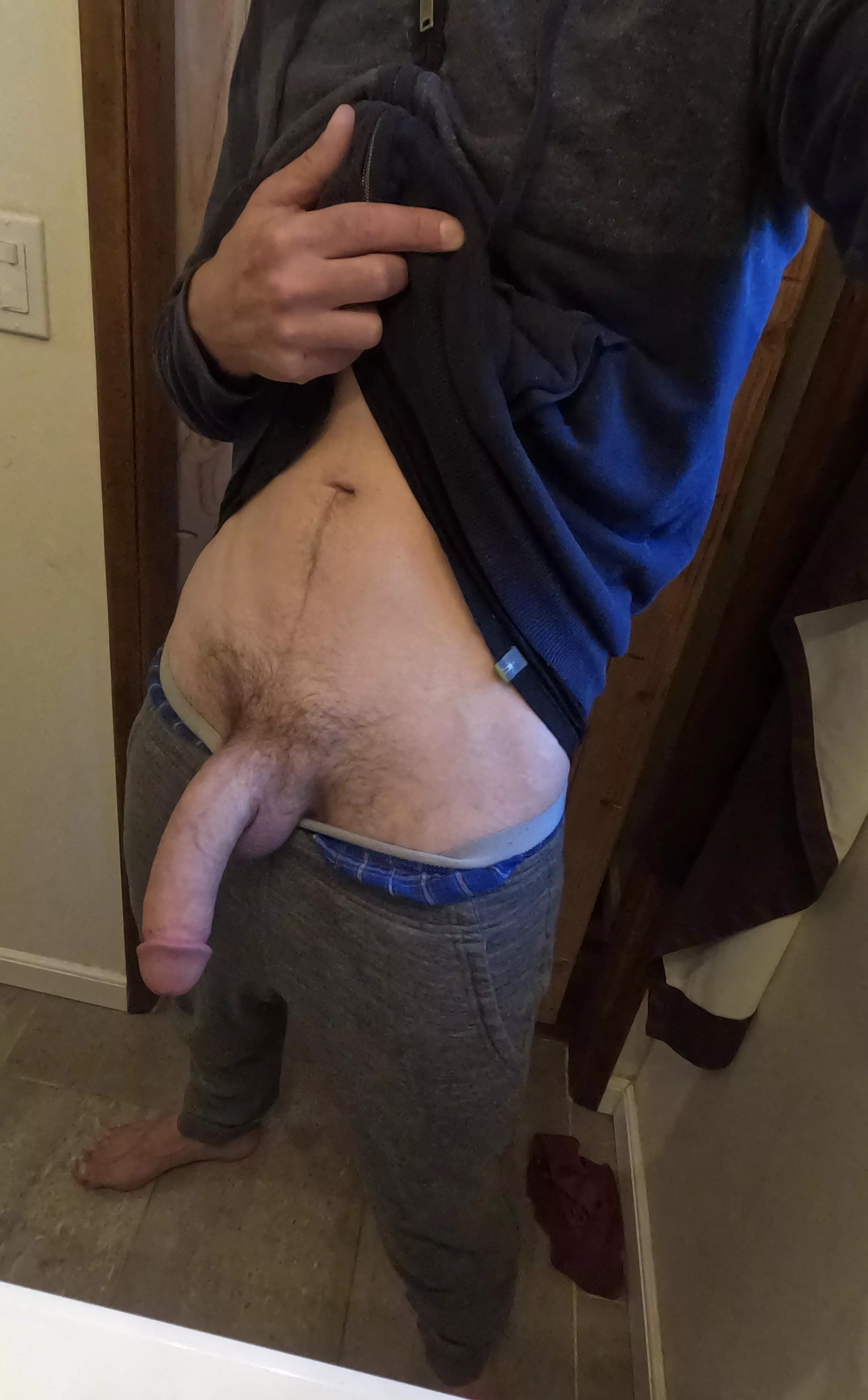 Pull down these gray sweats (42) posted by hungpdx