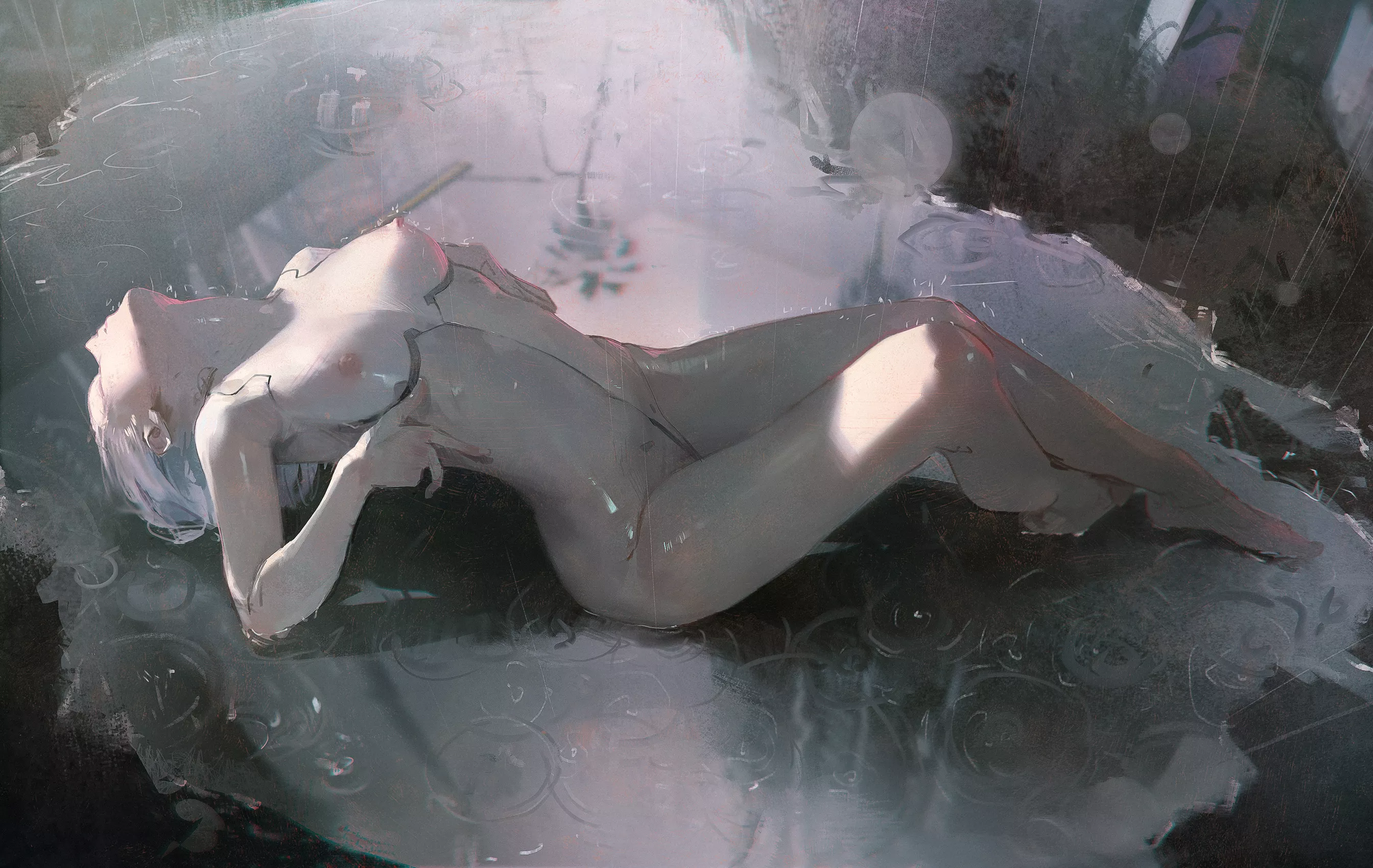 Raining in Night City posted by xSaviour_N