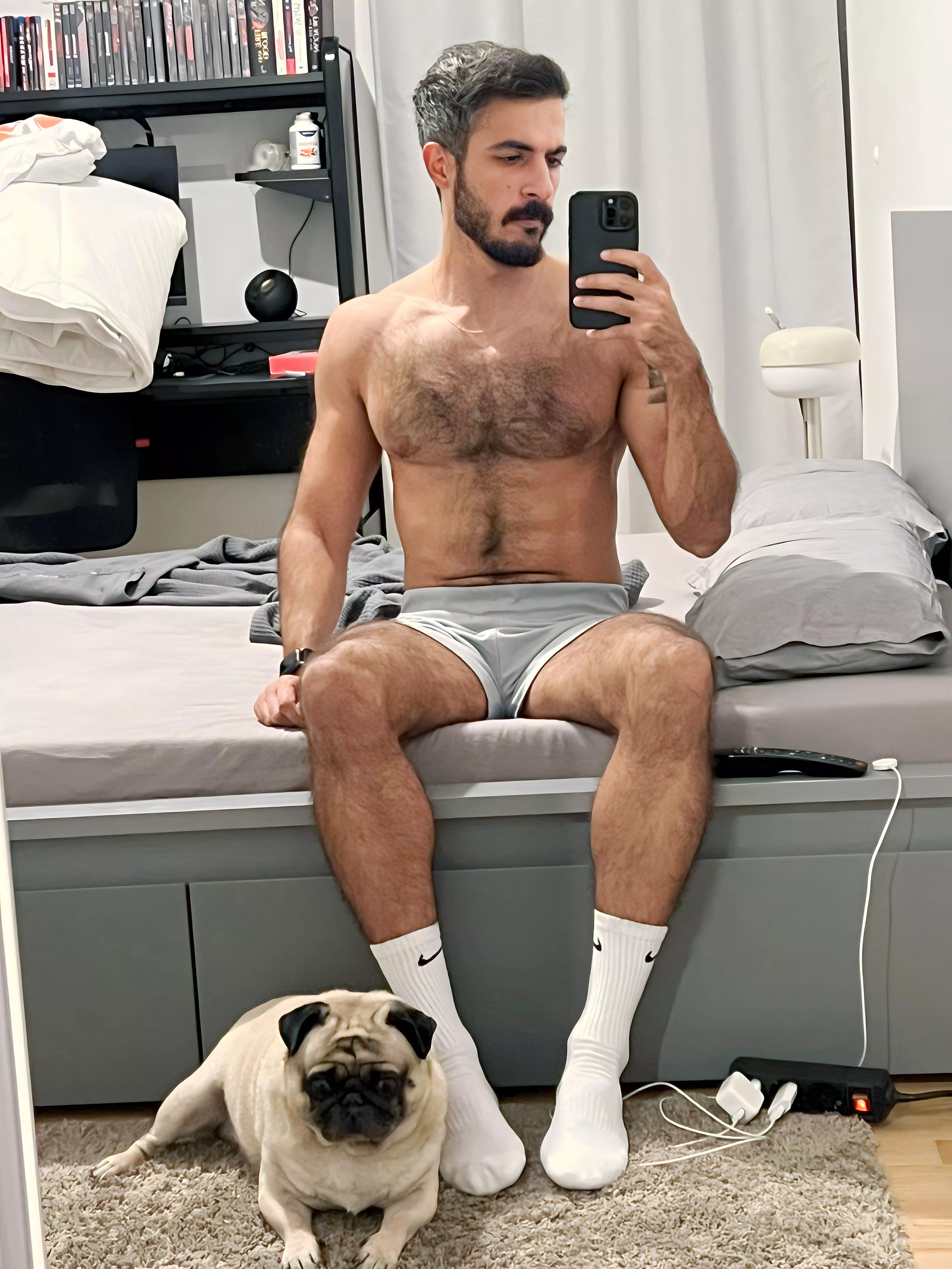 Was trying to take a nice picture in peace and then my dog photobombed me. 🤡 posted by hakikigulyabani