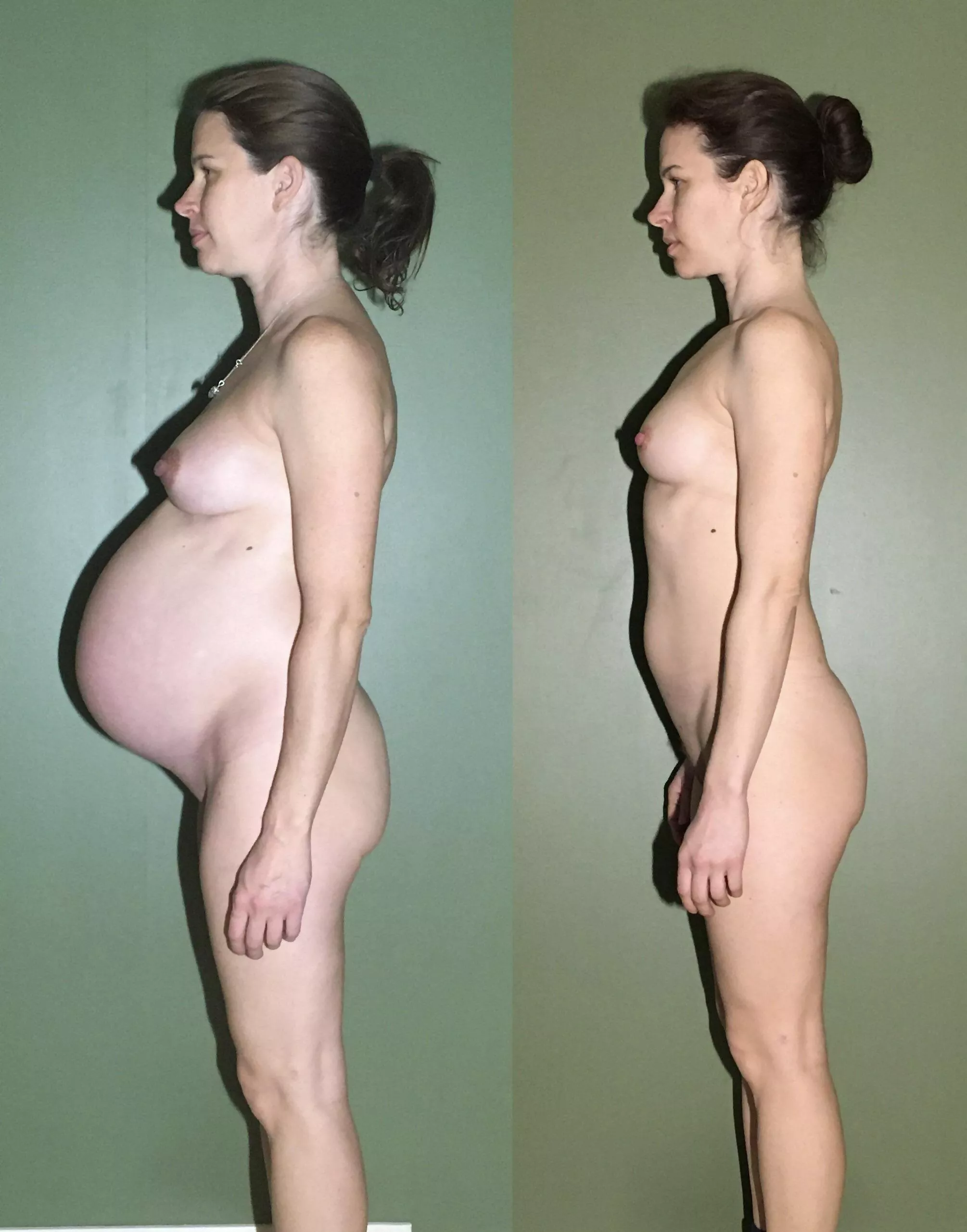 [39F, 5’4, 117] [39F, 164cm, 53kg] Before and after being pregnant posted by Vi2medflera