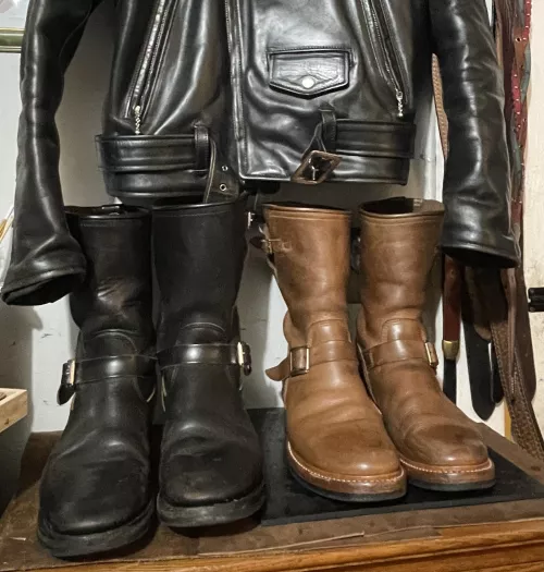 Attraction's Lot.444 and John Lofgren Wabash Engineer Boots by 9268Klondike
