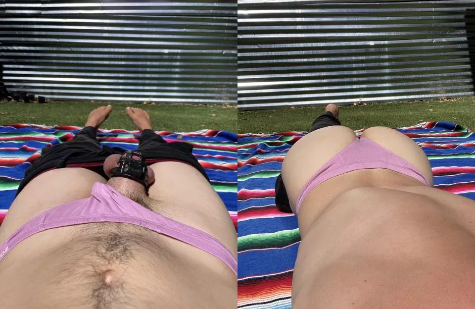 Daddy wants me to have a thong tan line posted by elementalamalgam