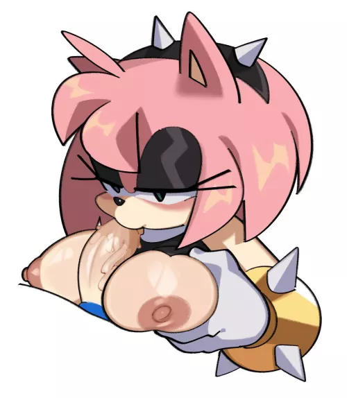 Goth Amy pleasing Sonic (FiinelRush) by quantum_slinky