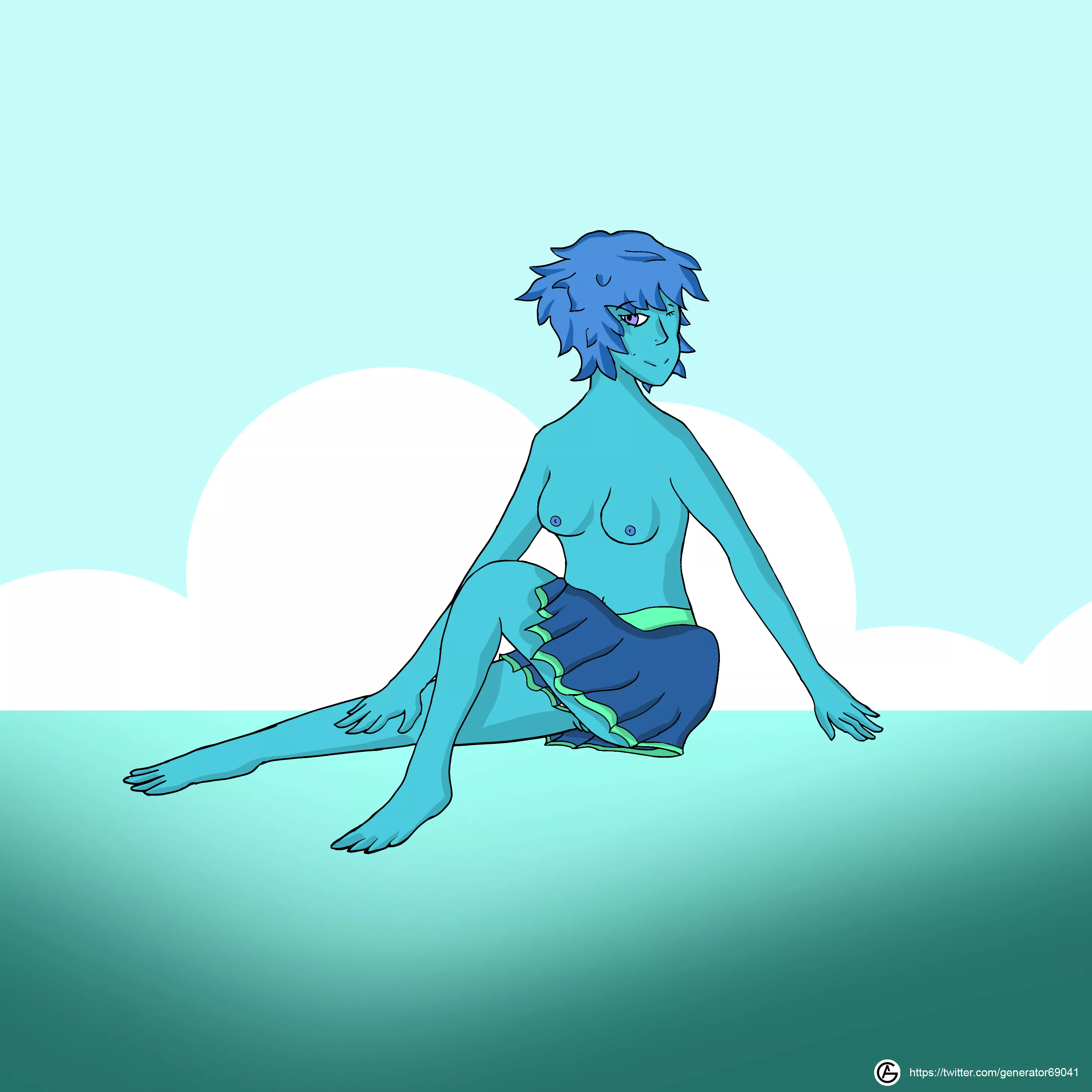 Lapis would like to know what you think of her new skirt (OC) posted by gaybed_freestylee