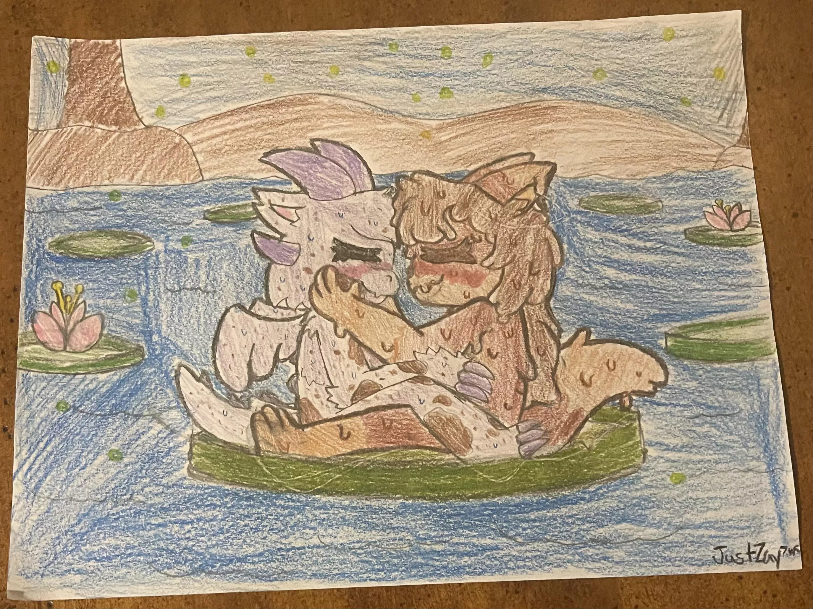 Made this cute art for my girlfriend! Do you think she’ll like it? posted by According-Key-133