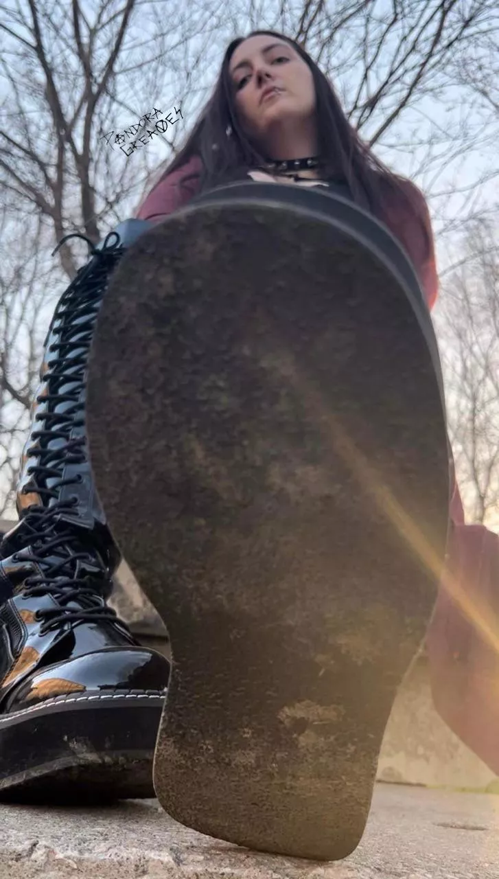 My boots are filthy — I expect you to clean them spotless posted by MissPandoraGreaves