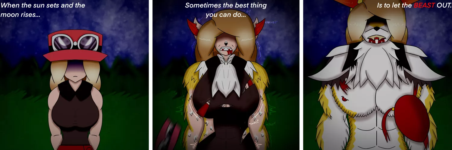 [OC] Serena the Werebraixen by inkloving