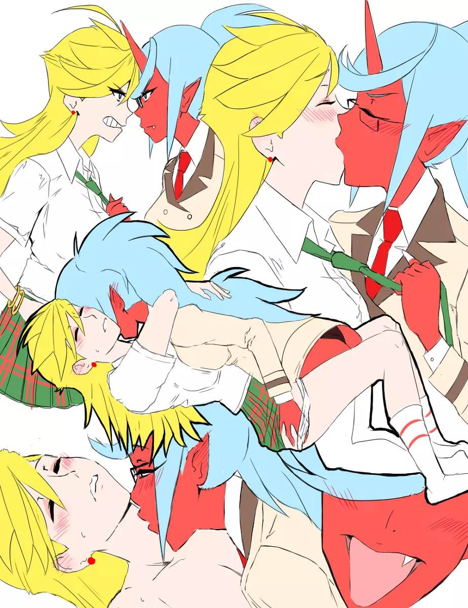 Panty x Kneesocks (hanamuko) [Panty & Stocking With Garterbelt] posted by SheepherderSoft5647