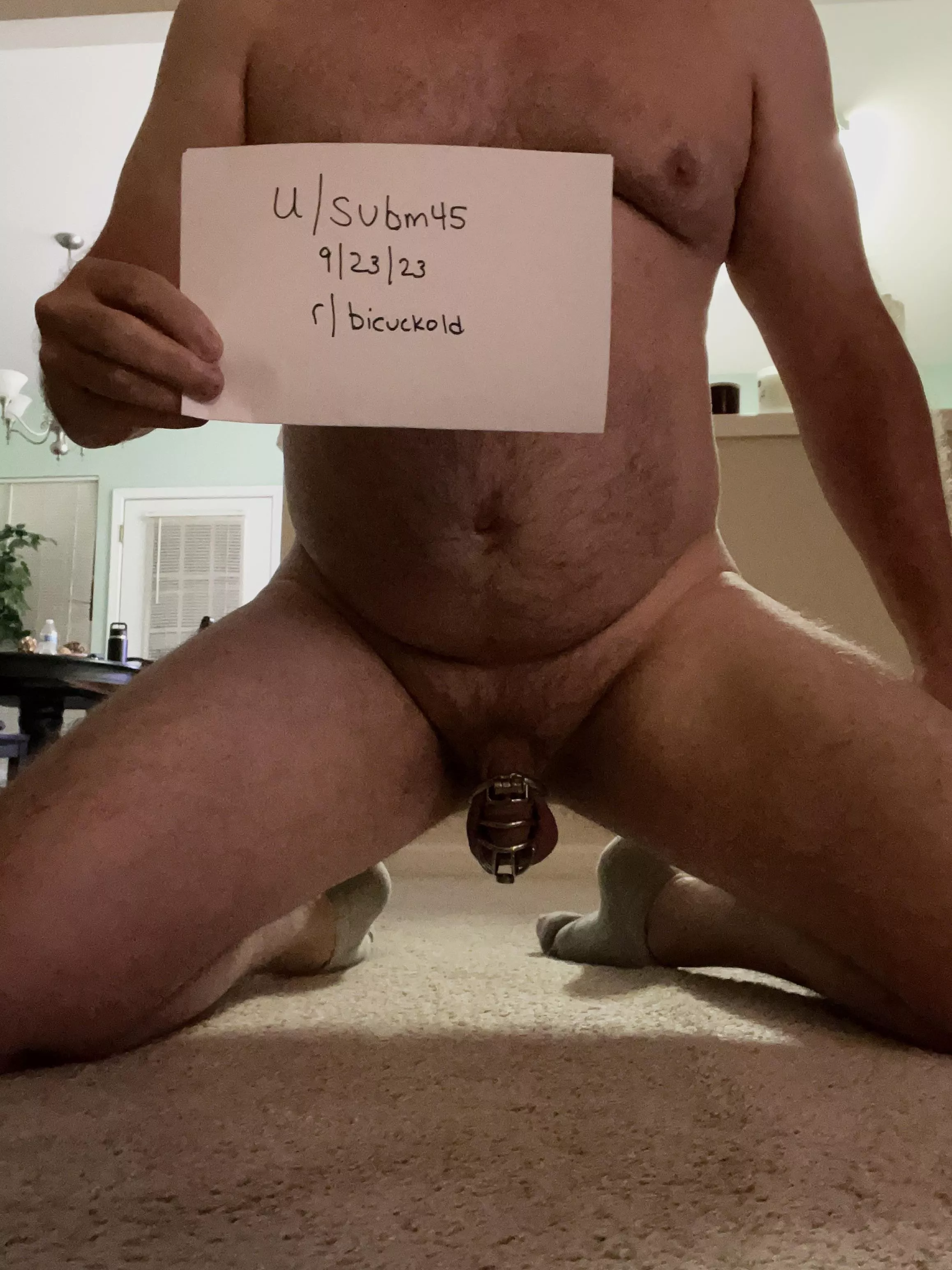 Verification post. Want to be a humiliated cuckold posted by subm45