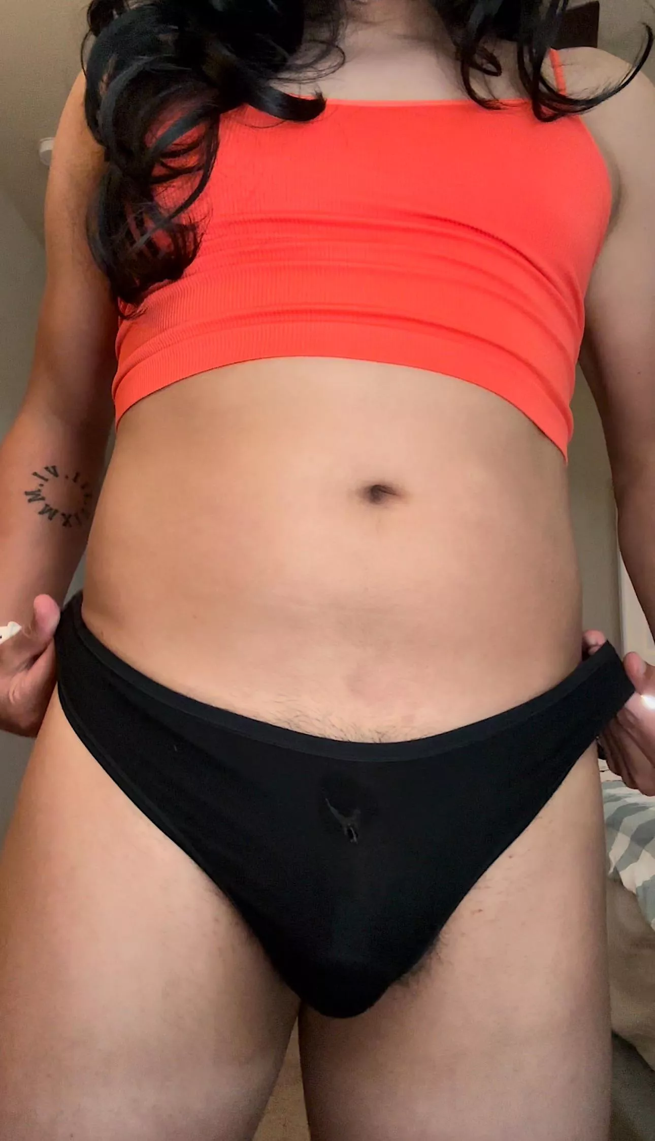Just my crop top and thong 💁🏻‍♀️ posted by roxj_txfan