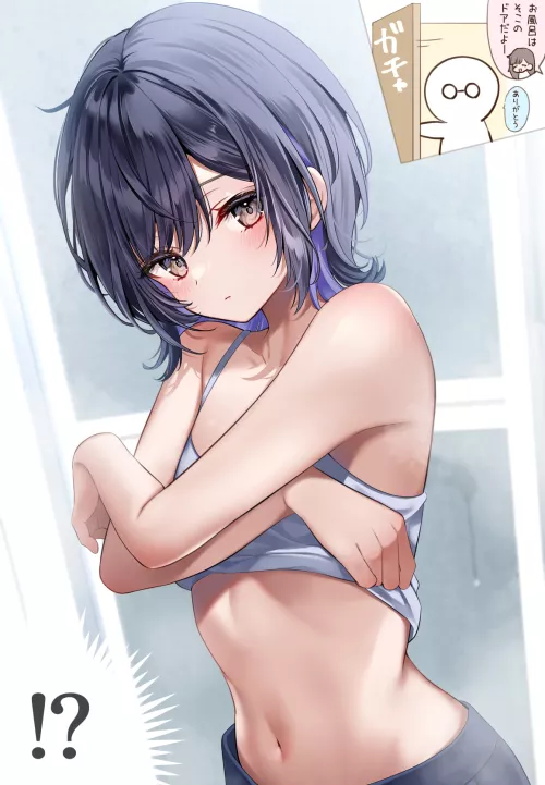 Moments away from fully taking it off by RamonRiever