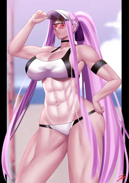 Muscle Mommy Medusa (Fate) [Artist: zin] by ComaOfSouls