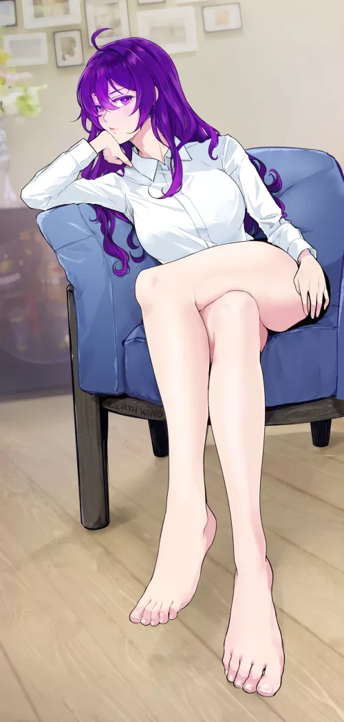 Sitting Legs Crossed by CheetahSperm18