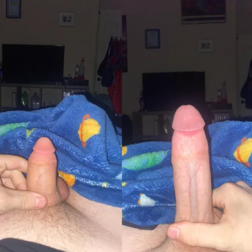 Soft vs hard if definitely a grower not a shower by Parking_Ad6125