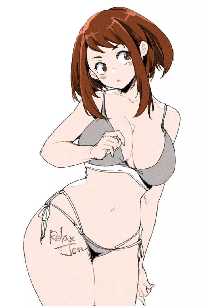 Thicc Ochako (RelaxJon) [My Hero Academia] posted by MillionHypotheses