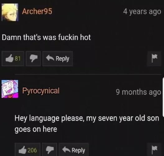 Think of the children please posted by harshlyexult