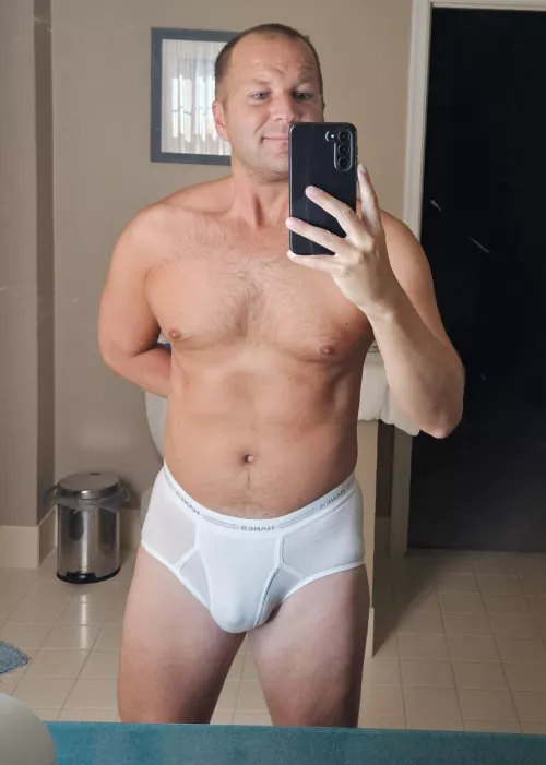 Wearing Hanes dad briefs in the morning [37] by mbrf87