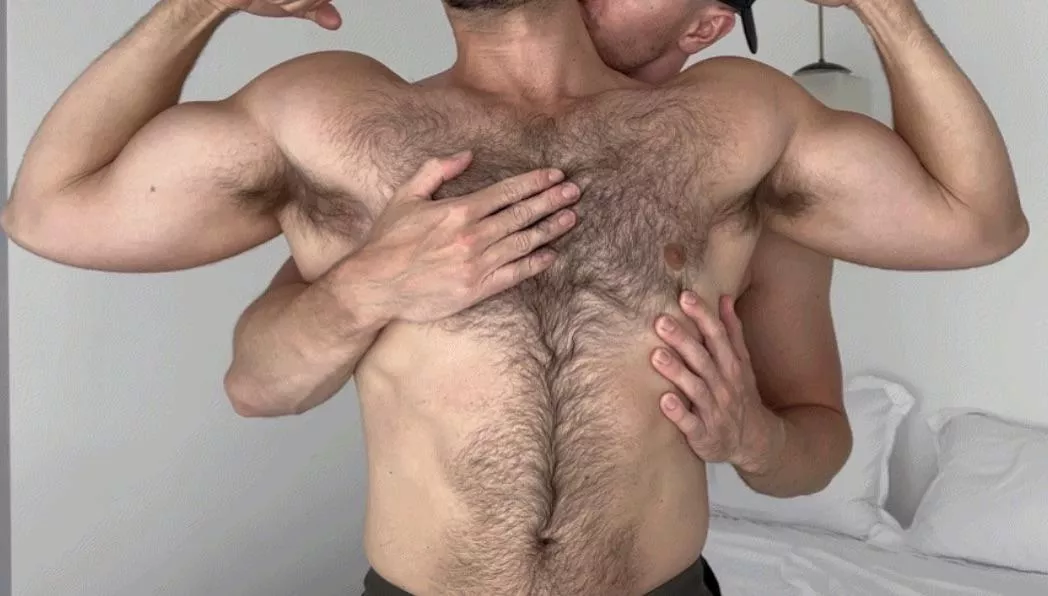 Worship the muscles and fur posted by sweatygymcouple