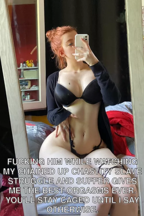 Chastity + Cruel Redhead = 🥵😍 by lockedslaveboy030