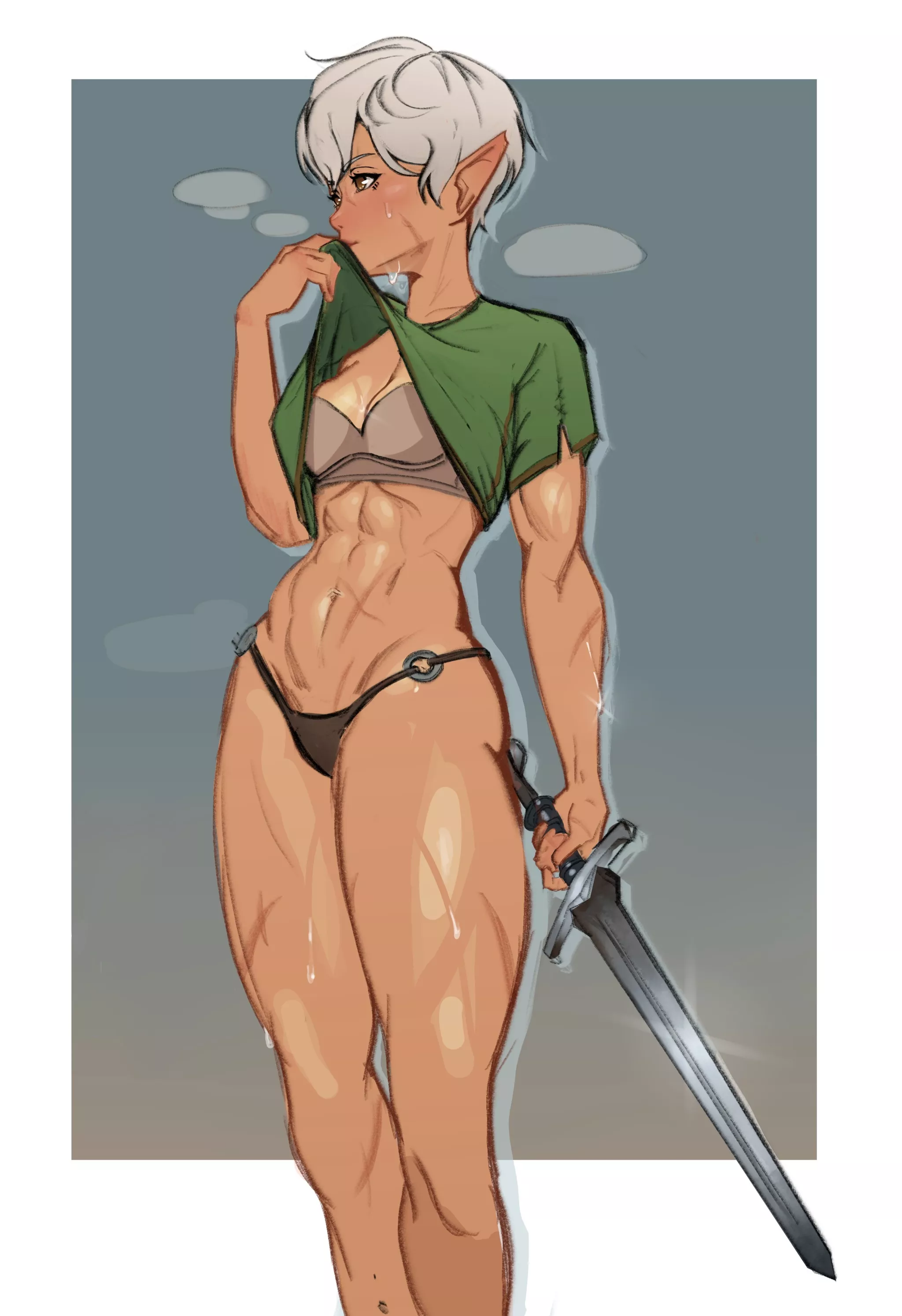 Elf Fighter, by monmon-eree posted by morapol