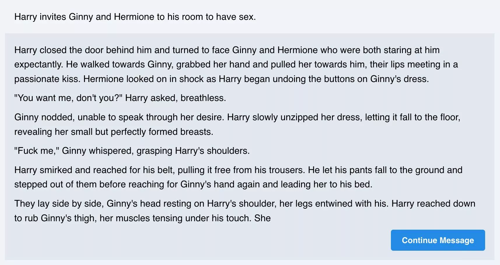 Harry Potter Fan Fiction Role Playing posted by dryordandruff
