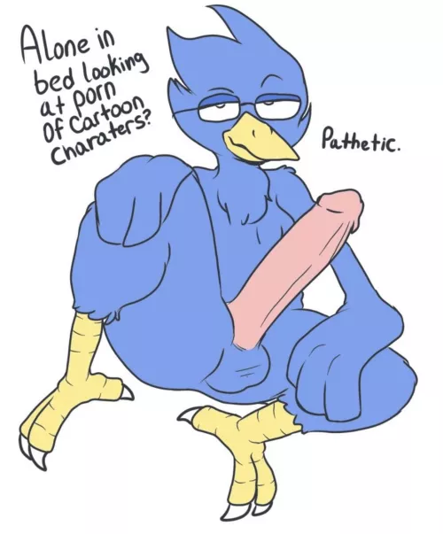 I found blue bird guy from delta in run [beardly] by Nyaraas