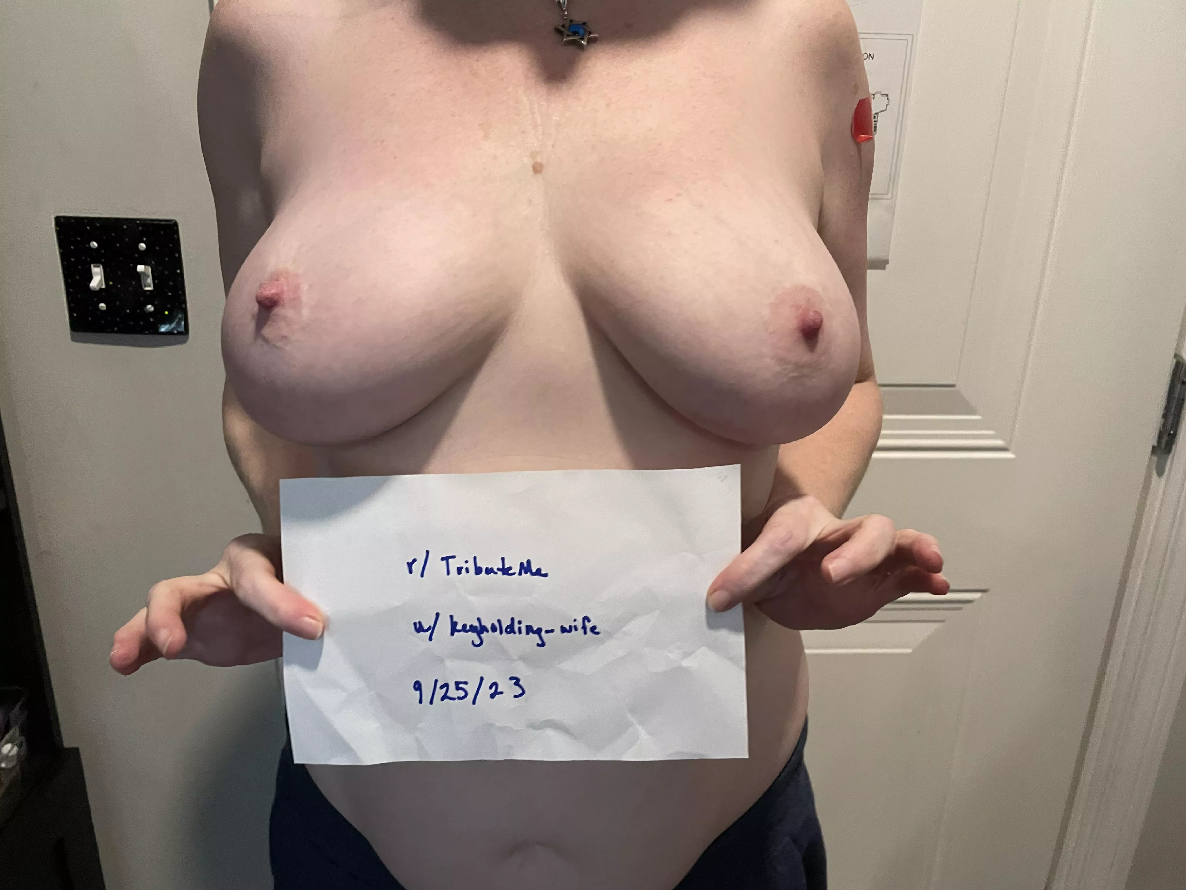 I was a bad girl and posted after all this time without renewing my [verification]! posted by keyholding-wife