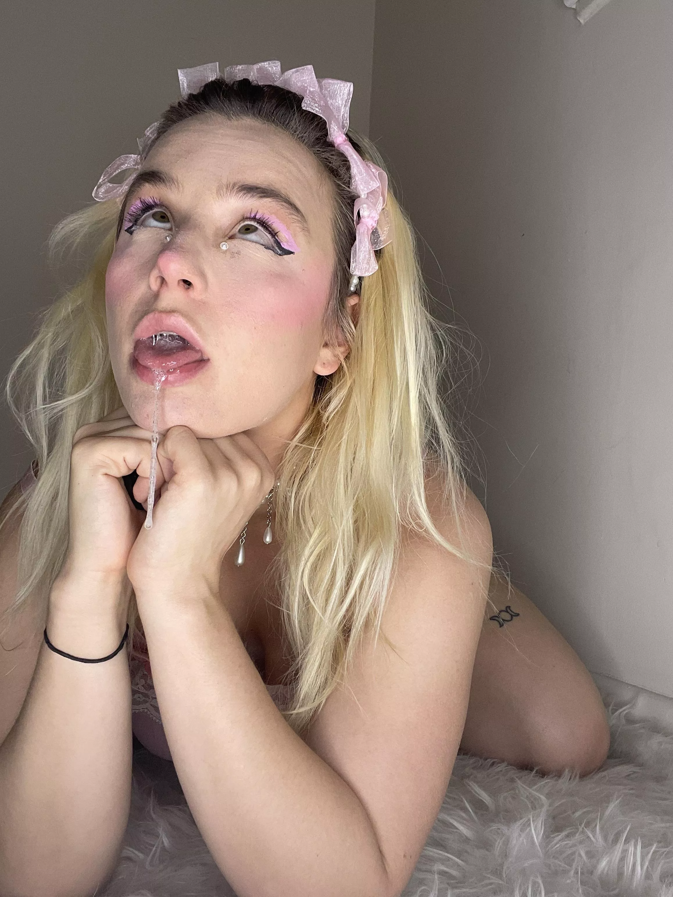 I’m ready daddy 👅 posted by PowderBunnyshouse