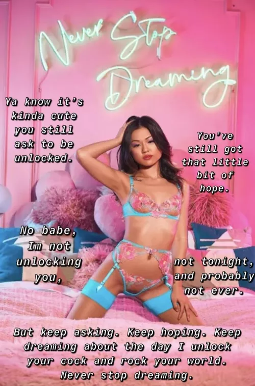 Never stop dreaming by lightfuseandrun