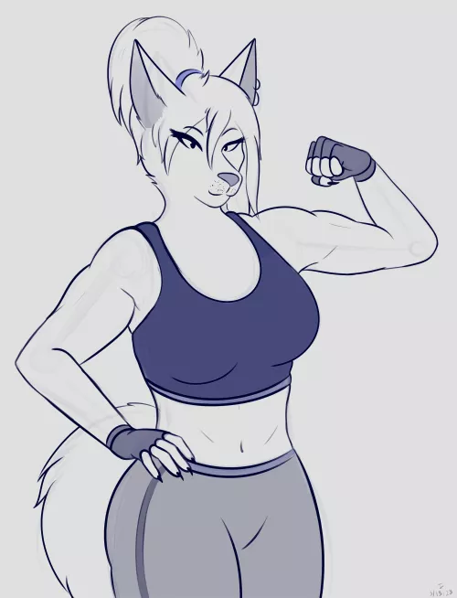 [OC] Gains💪🐺 by Zutroy2117
