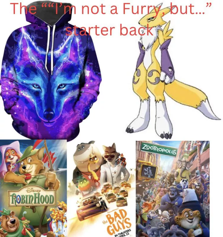 The “I’m not a Furry, but…” starter pack posted by Illuminati8339yt