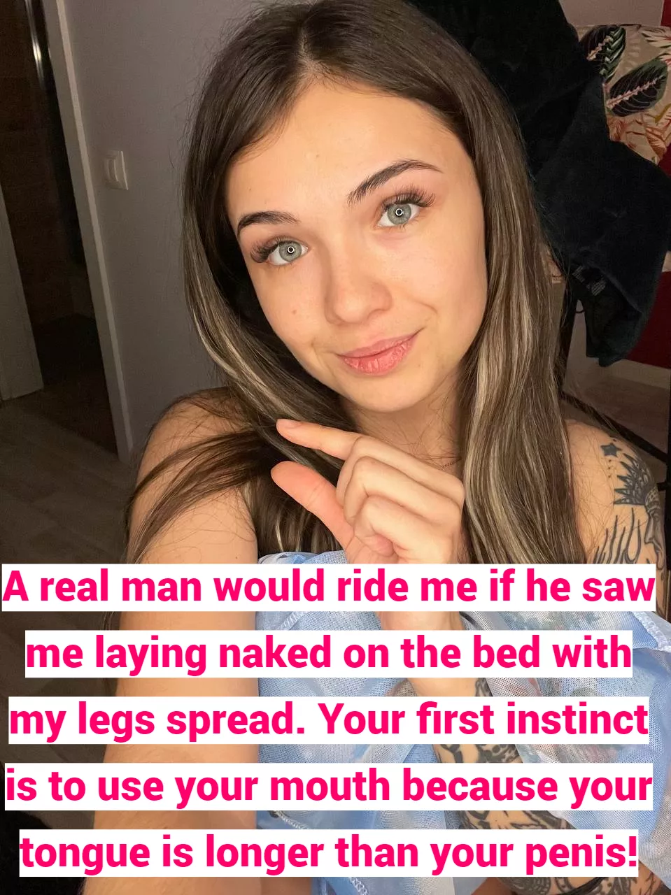 Your tongue is longer than your penis posted by annasmilee-milf
