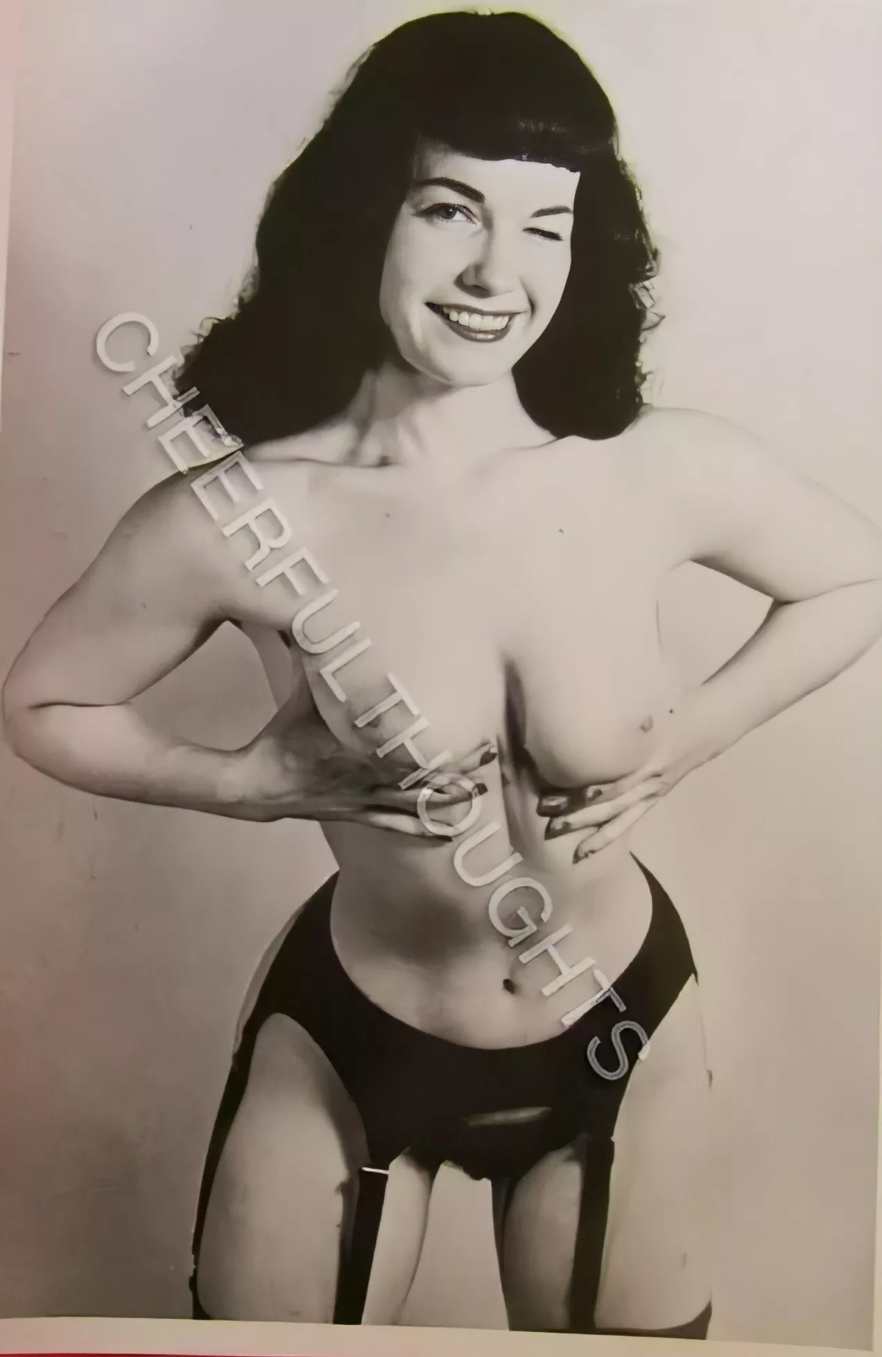 Bettie Page is ready to give you a tit job posted by bartmanlover