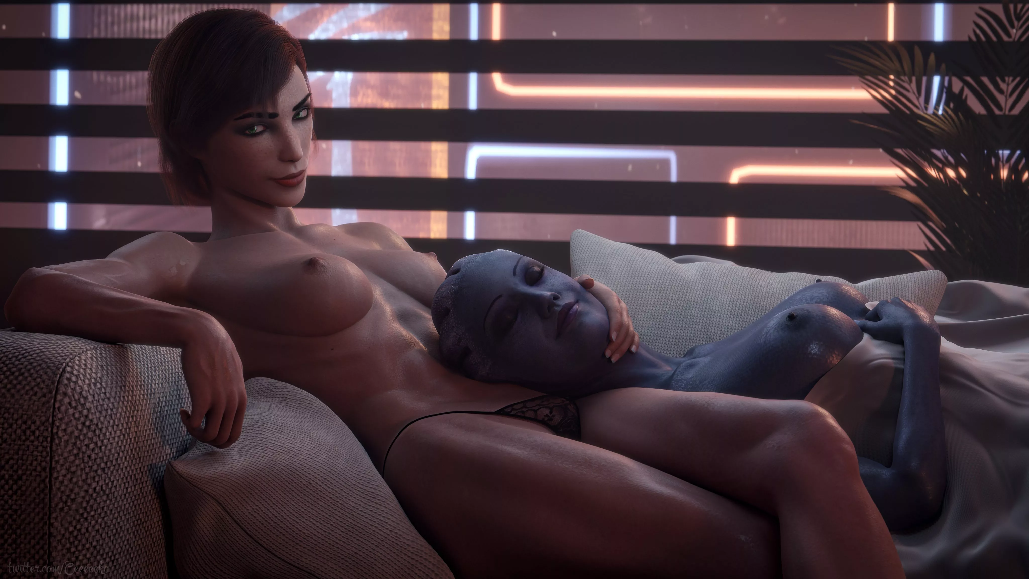 Femshep & Liara (CEKC) posted by nice-queen997