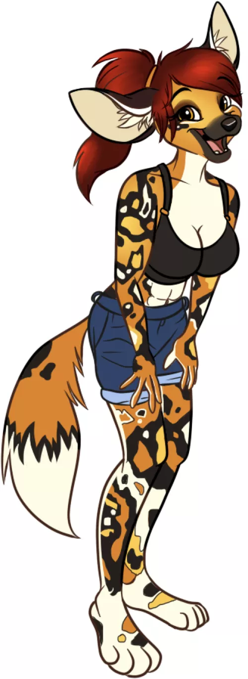 First African Wild Dog I've Drawn - Commission by Glittering-Amount-68