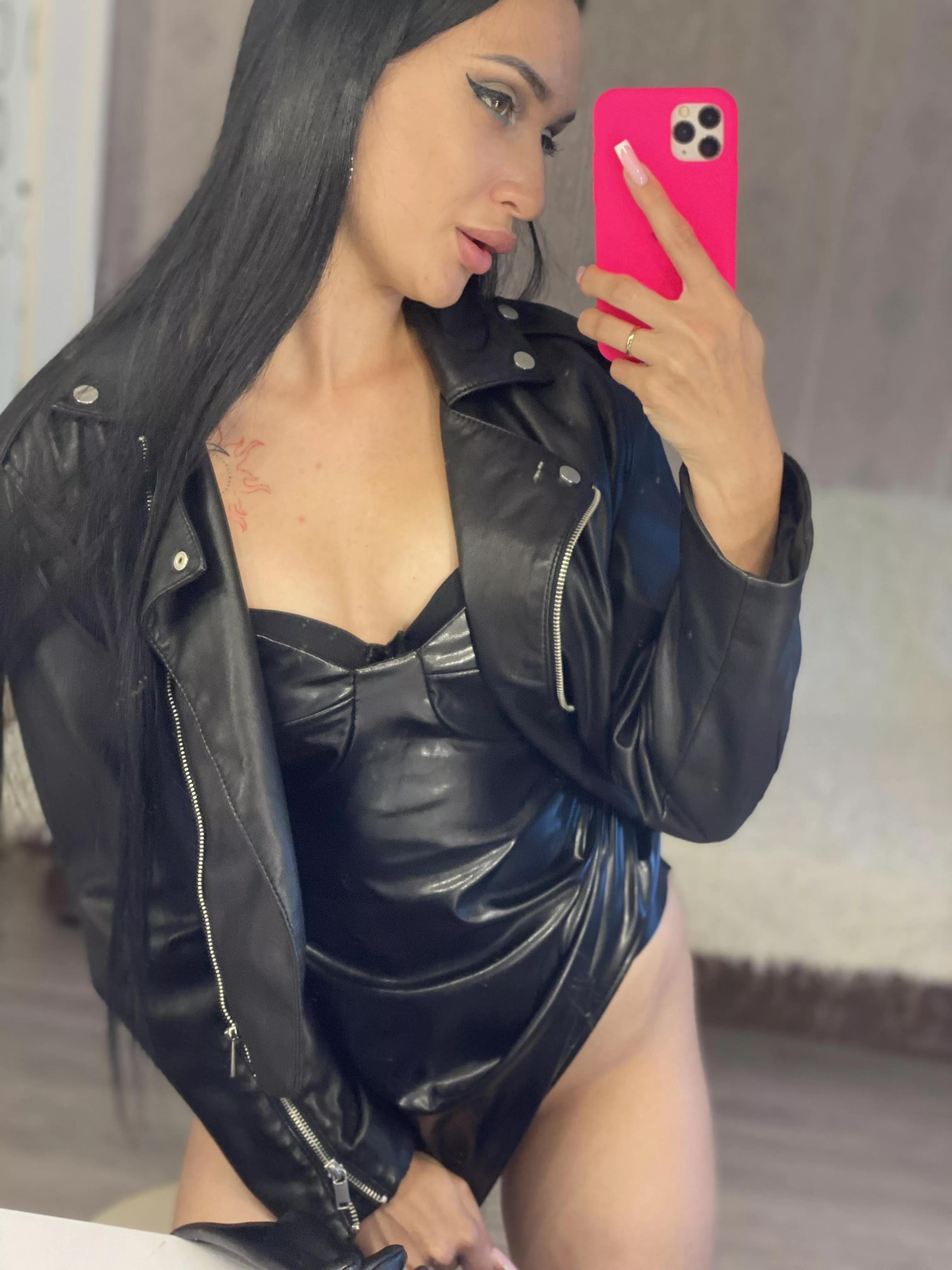 Hello fall and leather clothing posted by katrin-cherry56