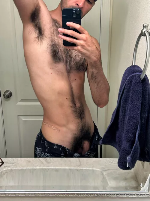 If you think my front is hairy, you should see my ass and hole 😅 by julyanfps