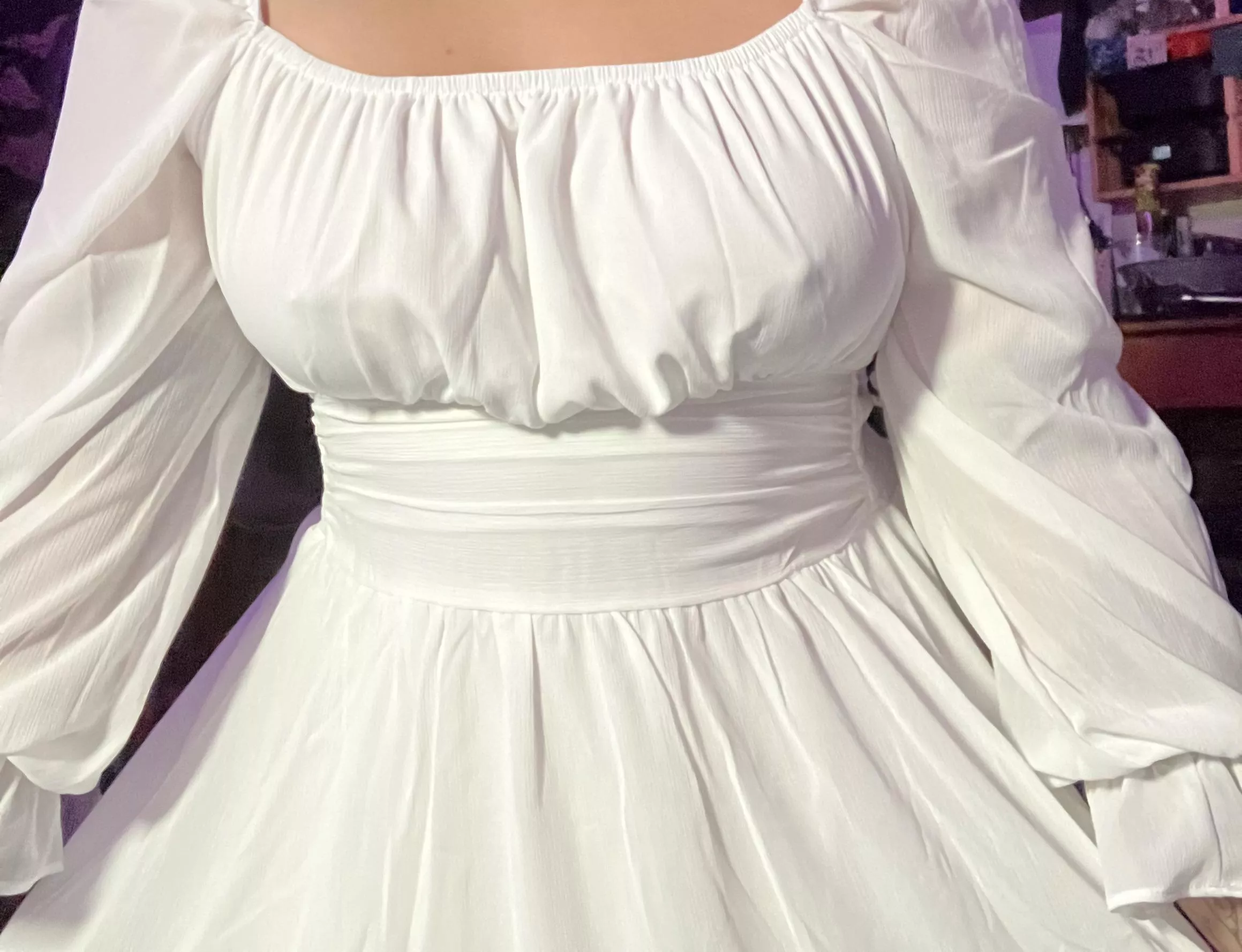 No bra under my dress^_^ posted by knowfacehaze