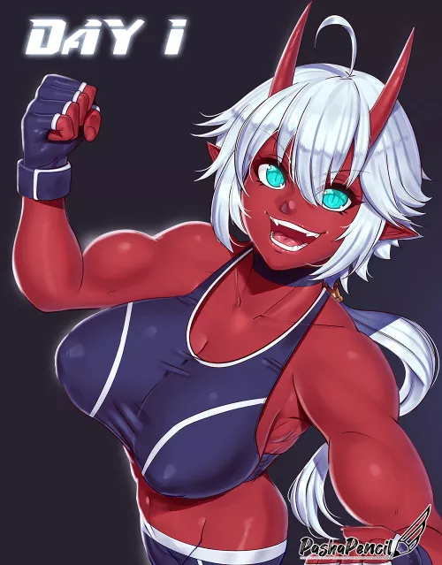 Oni girl Diana [Artist: PashaPencil] by ComaOfSouls