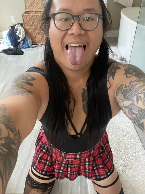 pigtails & on my knees for white men. by suncd