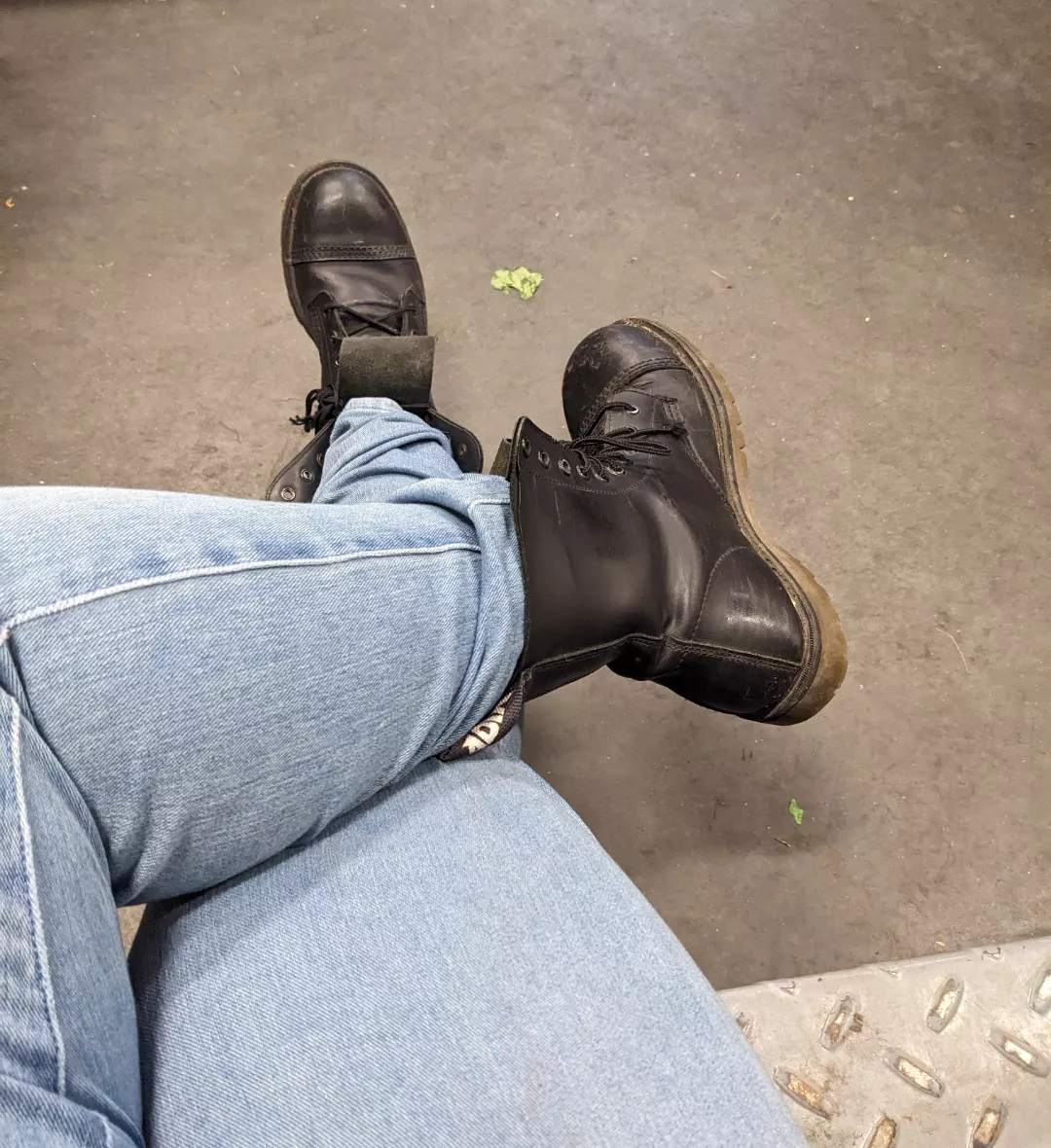 Roughed up my boots on a recent hike. In need of a tongue to clean them up. posted by masterslut