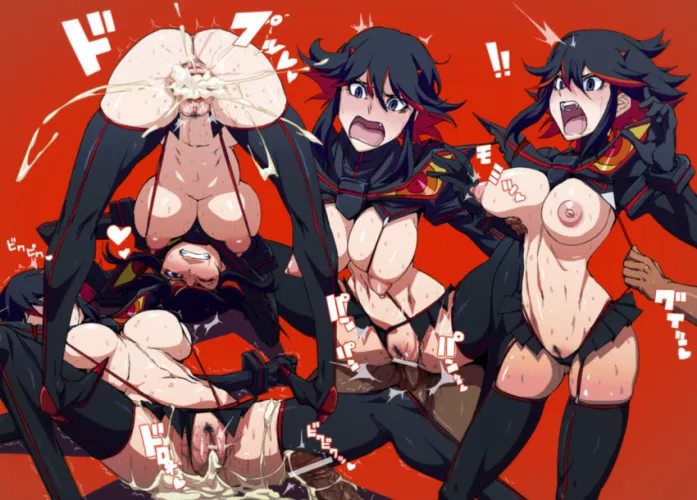 Ryuko collage (jaga note) by guheeb