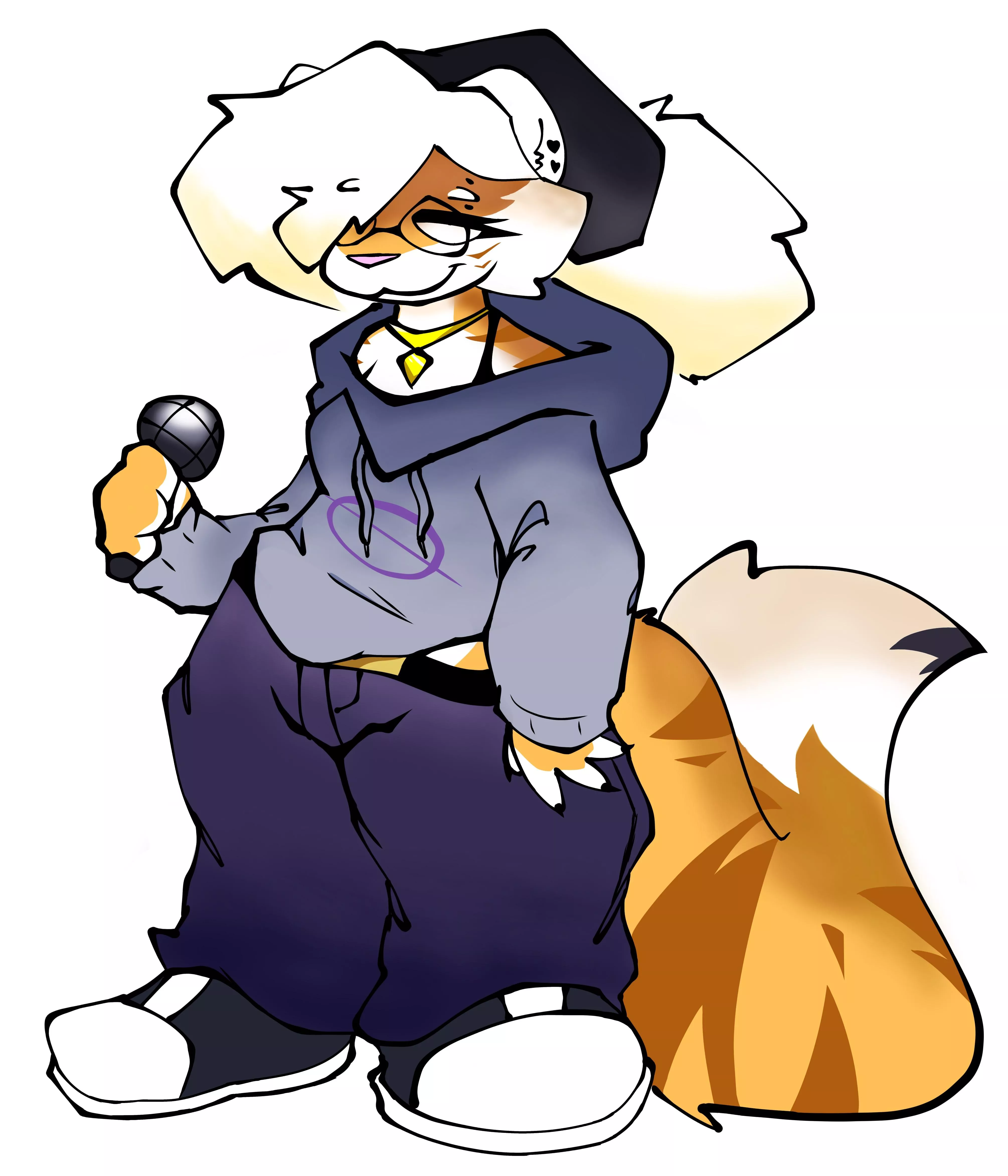 Some art of my sona in the FNF artstyle. posted by SpookyCinnaBunn