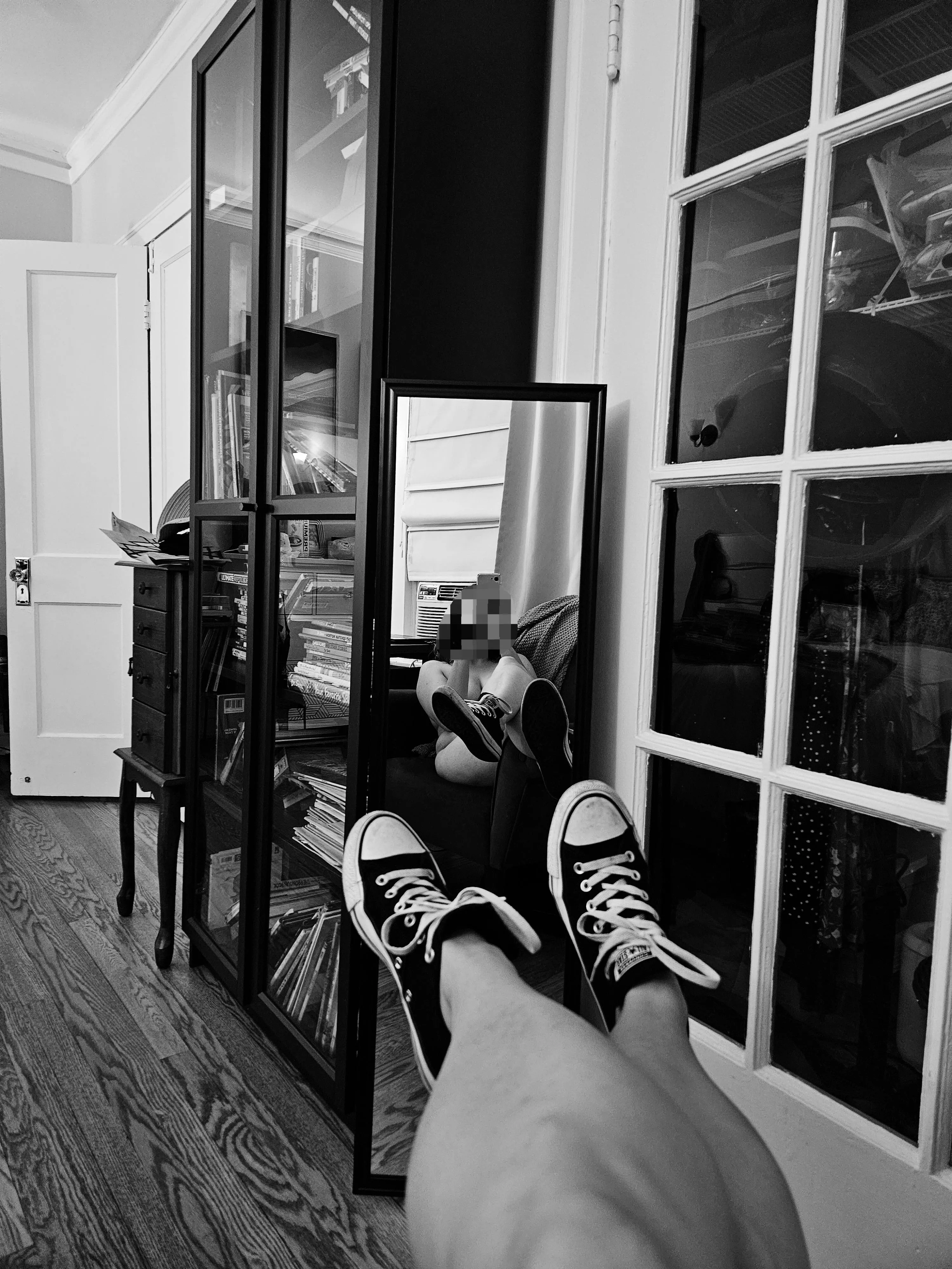Wearing my chucks in my watching chair posted by willcumforpopplers